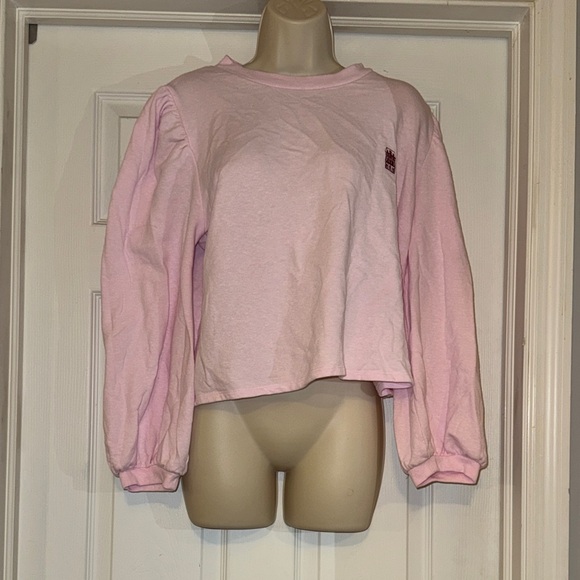 Hill House Pink Long Sleeve Sweatshirt with Logo - Picture 2 of 7